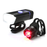 Bicycle Headlights Tail Lights Set Rechargeable Bicycle Light with USB Port Super Bright Portable Outdoor Cycling Bike Light