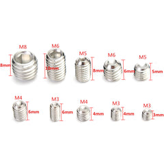 M3 M4 M5 M6 M8 304 Stainless Steel Hex Socket Screws Assortment 200pcs