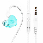 Wired Earphones 1.2m In-ear Hi-Fi Heavy Bass Line Control Headphone with Microphone