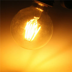 E27 6W Warm White COB LED Filament Retro Edison Bulbs 220V