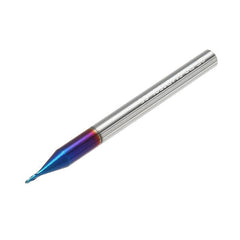R0.5-R3 2 Flutes Tungsten Carbide End Mill HRC65 NACO Coated Ball Nose Cutter