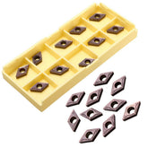 10pcs DCMT0702 EM YBC205 Carbide Insert Turning Tool Holder Inserts For Stainless Steel