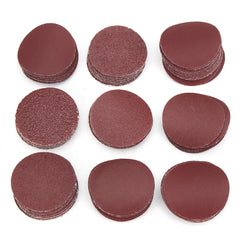 50mm Sanding Disc with 100pcs 60-2000 Grit Round Sandpaper for Polishing