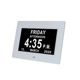 7Inch LED Digital Photo Frame Large Font Clock Automatically Adjusts Brightness