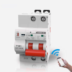WiFi Circuit Breaker Timer Remote Control with Overload and Overvoltage/Undervoltage Protection Intelligent Reclosing Switch