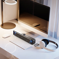 Wireless Bluetooth Computer Speaker USB Powered Wired Computer Sound Bar Mini Soundbar Speaker Subwoofer