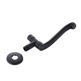 Black Stainless Steel Bathroom Washbasin Faucet Tap Countertop Basin Single-Hole Hot And Cold Water Mixer Wall Mount