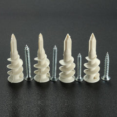 10Pcs Nylon Plate Board Cavity Wall Plug Fixing Speed A Anchor With Screws