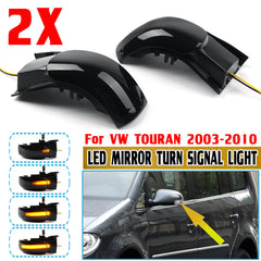 2Pcs Dynamic LED Side Mirror Indicator Light Turn Signal for VW TOURAN 2003-2010