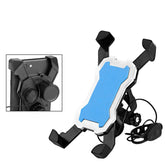 3.5-6.5 Inch Bicycle Phone Holder 360 Rotation Smart Phone Stand Mount With Horn For Cycling