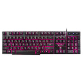 Wired Russian Gaming Keyboard 104 Keys 3 Colors LED Backlight Keyboard for Computer Laptop PC Gamer