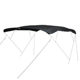 Boat Pontoon 4 Bow Bimini Top Replacement Canvas with Zippered Pockets No Frame