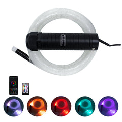 2M DC12V 6W RGB Car Roof Star Lights LED Fiber Optic Ceiling Light Support Voice Control Mobile APP Control Remote Control