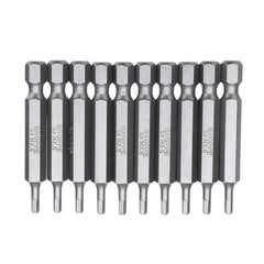 10Pcs Magnetic Hexagon Hex Screwdriver Bits H1.5/H2/H2.5/H3/H4/H5/H6 1/4 Inch Hex Shank Screwdriver Set For Bosch
