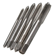 5pcs M3-M8 HSS Spiral Point Machine Screw Plug Tap Metric Straight Flute Thread Hand Tool