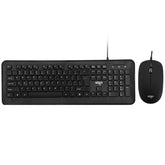 Wired Keyboard & Mouse Set 104 Keys Office Optical Keyboard 2400DPI Ergonomic Mouse Kit for Keyboard Laptop PC