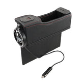 Car Seat Gap Storage Box Multifunctional Left/ Right USB Charging Leather