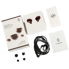 Coffee Bean in Ear Monitor Wired Earphone 1DD 10MM Dual Magnetic Hi-Fi Bass Sound Headset with Detachable Cable