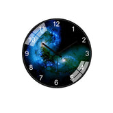 12 Inch/30cm Star Space Galaxy Wall Clock Silent Living Room Bedroom Creative Hanging Clock Home Office Ornament