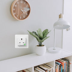 UK Plug Tuya Smart WiFi Wall Socket Switch Work with Google Alexa 110-240V