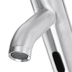 Brushed Induction Stainless Steel Faucet Single Cold Basin Hot And Water