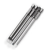 4pcs 100mm Magnetic 3.0-6.0mm Flat Head Slotted Tip Screwdrivers Bits