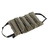 Handheld Fold-able Canvas Storage Tool Bag Portable Toolbag Repair Hand Toolkit Metal Screws Drill Plier Wrench wood working Tool Organizer