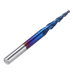 NACO-blue R0.25/ R0.5/ R0.75/ R1.0 *20*D6*50 2 Flutes Ball Nose Milling Cutter