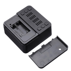 Square HD Mirror Alarm Clock Multifunction Digital Alarm Clock Mute LED Mirror Clock Makeup Mirror