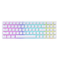Mechanical Gaming Keyboard Translucent Keycaps Triple-Mode With Musical Rhythm RGB Backlit
