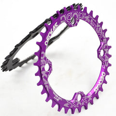 Round Narrow Wide Chainring For MTB Mountain Road Bike 32T 34T Single Disc Bicycle Components Crankset Tooth Plate Parts 104 BCD