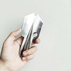 Titanium Camping Portable Shovels Outdoor Compact Poop Shovel Trowel Ultralight Backpacking Multi Tool for Hiking Household Garden Survival