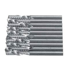 10pcs 3.175mm Single Flute End Mill Cutter Carbide CNC Router Bit Milling