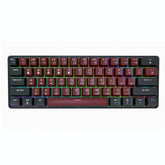 Programmable Gaming Mechanical Keyboard 61 Keys Full-Key PBT Translucent Keycaps Dual-Mode Bluetooth 5.1 Type-C Wired 60% Compact Keyboard