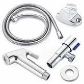Stainless Steel Handheld Douche Bidet Sprayer Shower Head Toilet Adapter Hose Kit
