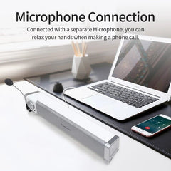 Bluetooth 5.0 Speaker 7.1 Surround Sound 3D Stereo Speaker with Mic USB Power Supply for PC Phone Game Movie