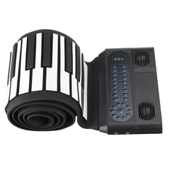 88 Keys Professional Hand Roll Up Keyboard Piano Built in Dual Speakers