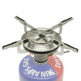Portable Outdoor Camping Cooking Ultra light Gas Stove BBQ Picnic Stainless Steel Mini Foldable Hiking Gas Stoves Backpacking