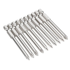 10pcs 75mm PH1 Screwdriver Bit 1/4" Hex Shank Magnetic Phillip Screwdriver Bits Set