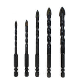 5-12mm 4 Flutes Triangle Overlord Drill Hole Saw Cutter Electric For Tile Concrete Glass Marble