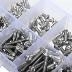 M3SS1 M3 Stainless Hex Socket Button Head Screws Allen bolt Nut Assortment Kit 340pcs