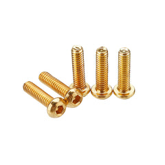 50Pcs Titanium Plated M3 Hex Socket Button Head Screws Alloy Steel 12.9 Grade Screw Bolt 5-20mm