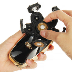6 IN 1 6D Rotary Electric Shaver USB Rechargeable IPX6 Waterproof Bald Head Shaver Beard Trimmer