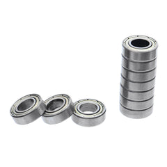 10pcs Miniature Bearings Ball Bearings Metal Double Shielded Bearing Steel