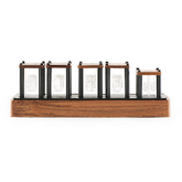 RGB Imitated Glow Tube Clock Creative Led Electronic Wood 6-Bit IPS Retro Glows Analog Nixie Tube Clock
