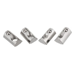 50pcs 40 Series T Slot Elastic Nut Round Roll Spring Nut for 40 Series Aluminum Profile