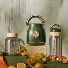 Portable Juicer with Two Cups 10 Seconds Freshly Squeezed Quickly Break Ice for Home