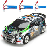 Three Batteries 1/28 2.4G 4WD Brushed RC Car Alloy Chassis Vehicles RTR Model