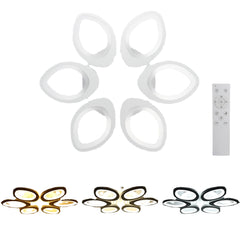 Modern Circle Ring Ceiling Light Lamp Acrylic Stepless Indoor 780 LED Chandelier