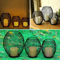 Iron Cage Tealight Candle Stand Holder Lantern Candlestick Wedding Decor